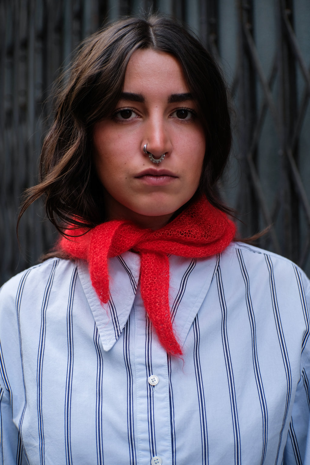 foulard en tricot