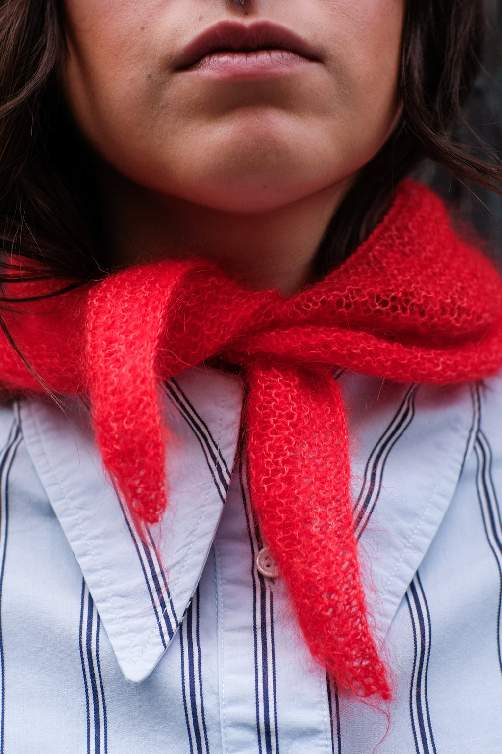 foulard en tricot